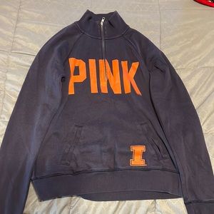 Pink Victoria secret half zip
